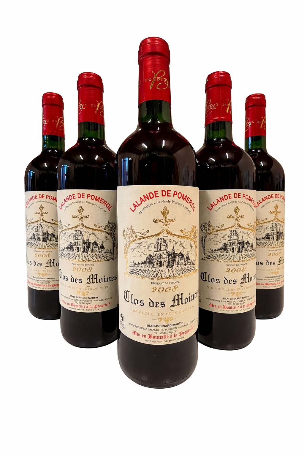 Clos des Moines Lalande de Pomerol 2008 - 6x75cl