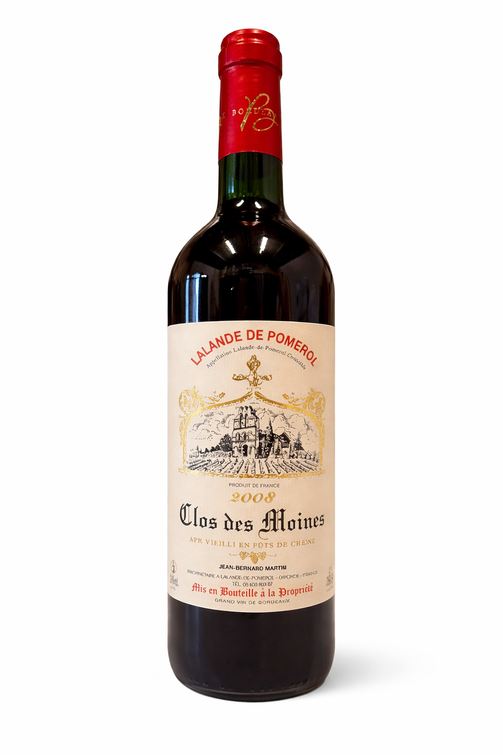 Clos des Moines Lalande de Pomerol 2008 - 75cl